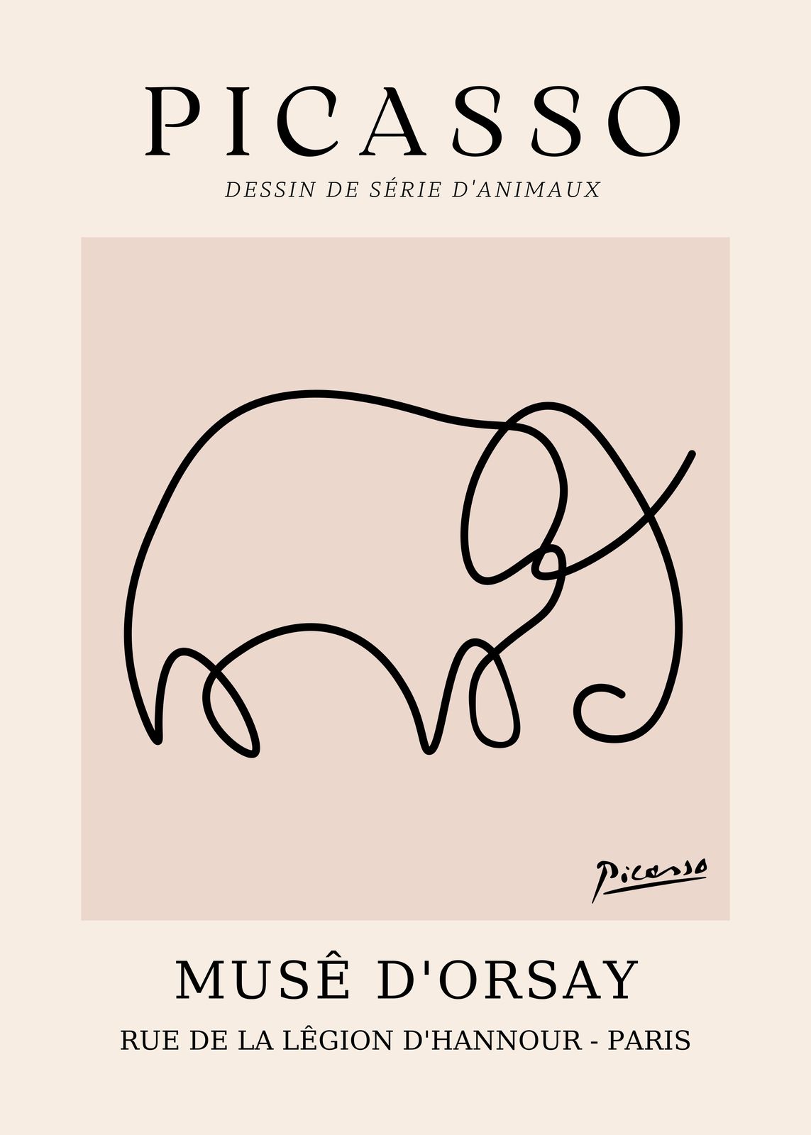 Poster - Picasso Drawing