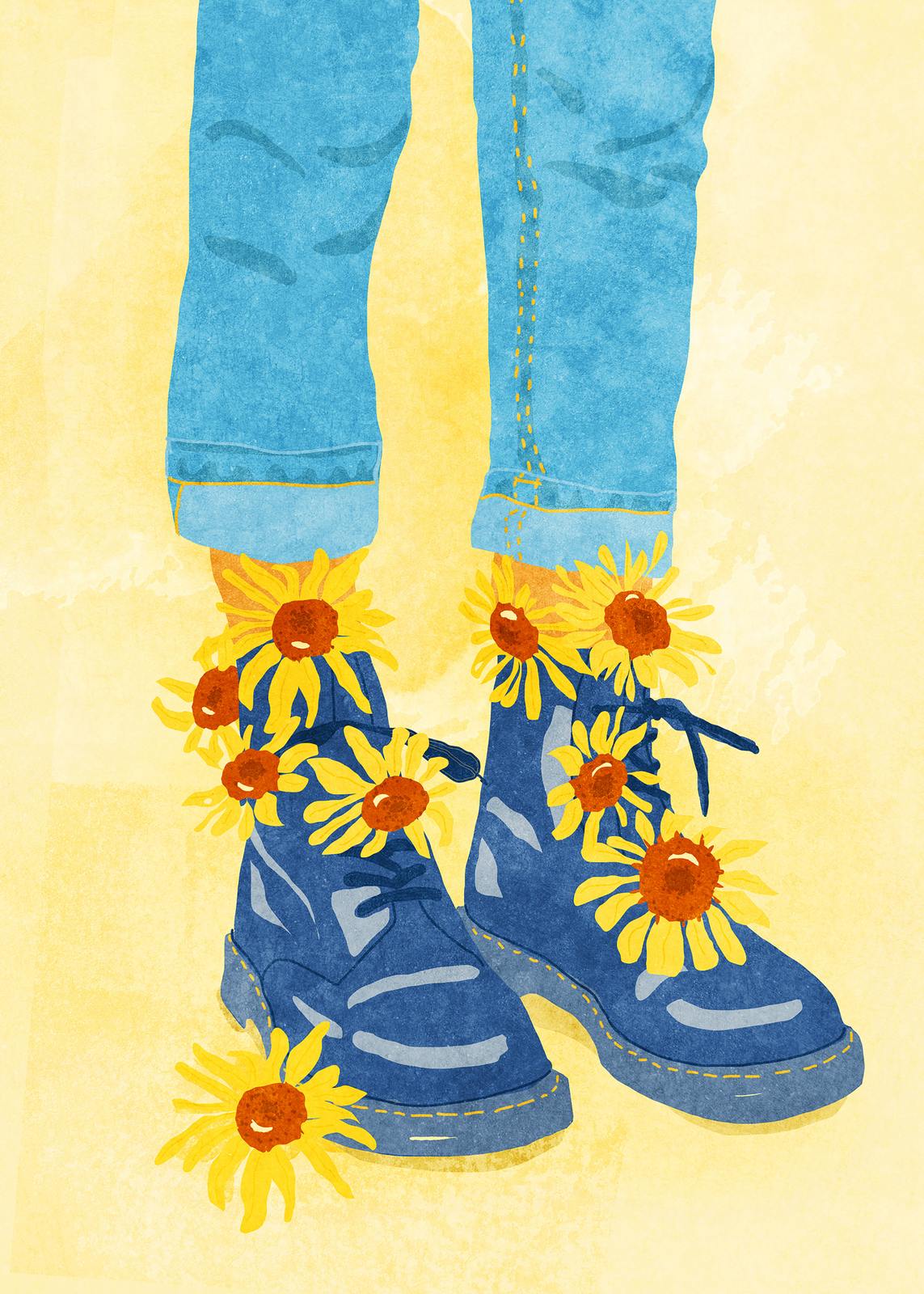 Poster - Floral Boots