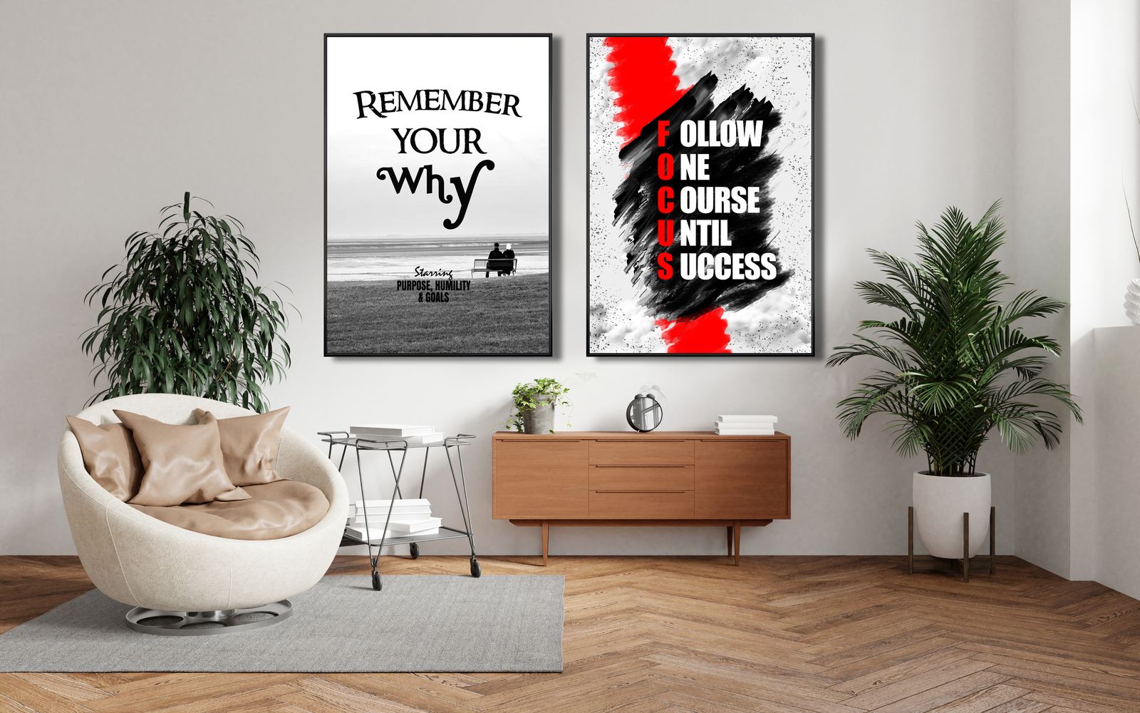 Poster - Inspirational Quotes / Set of 2