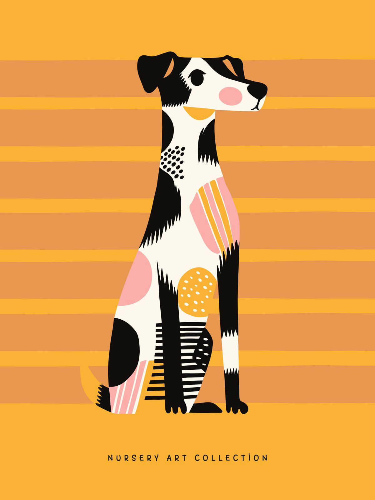Poster - Colorful Dog Nursery Art