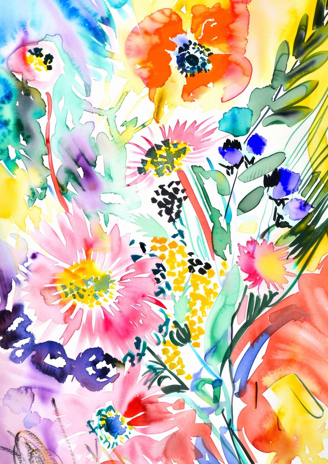 Poster - Floral Abstract Artwork
