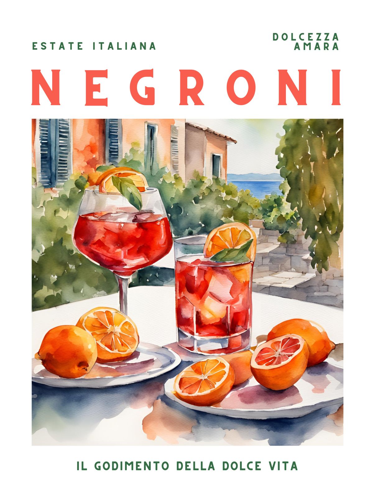 Poster - Negroni Delight