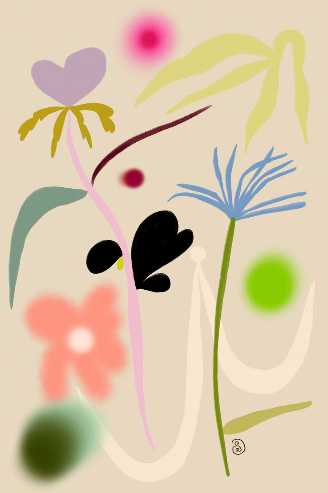 Poster - Abstract Floral