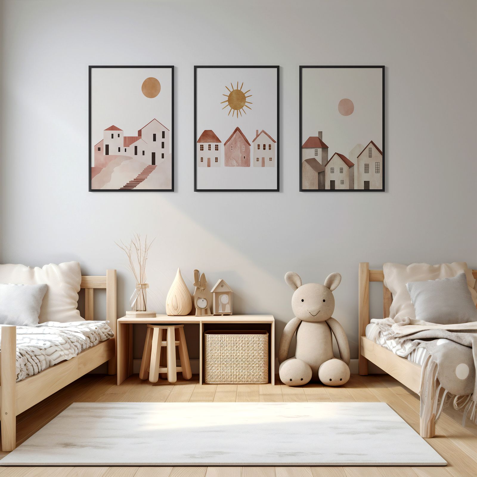 Poster - Minimalist Village / Set of 3