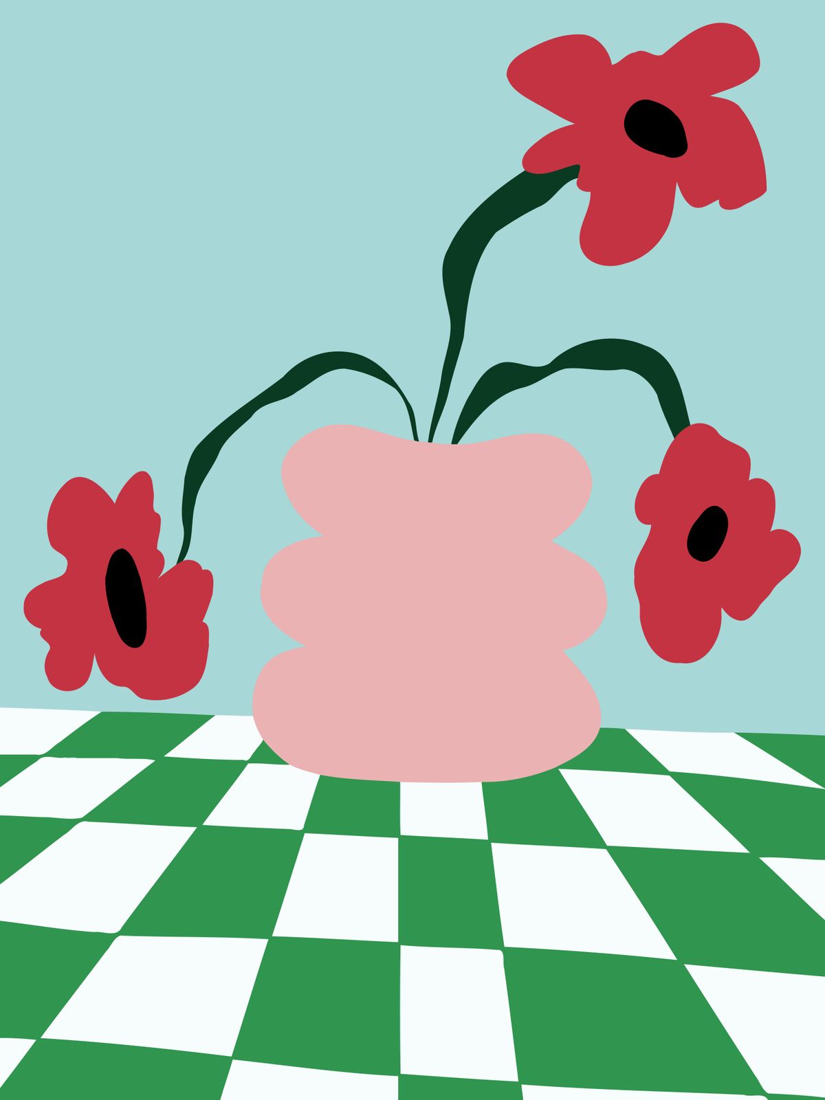 Poster - Abstract Floral Art