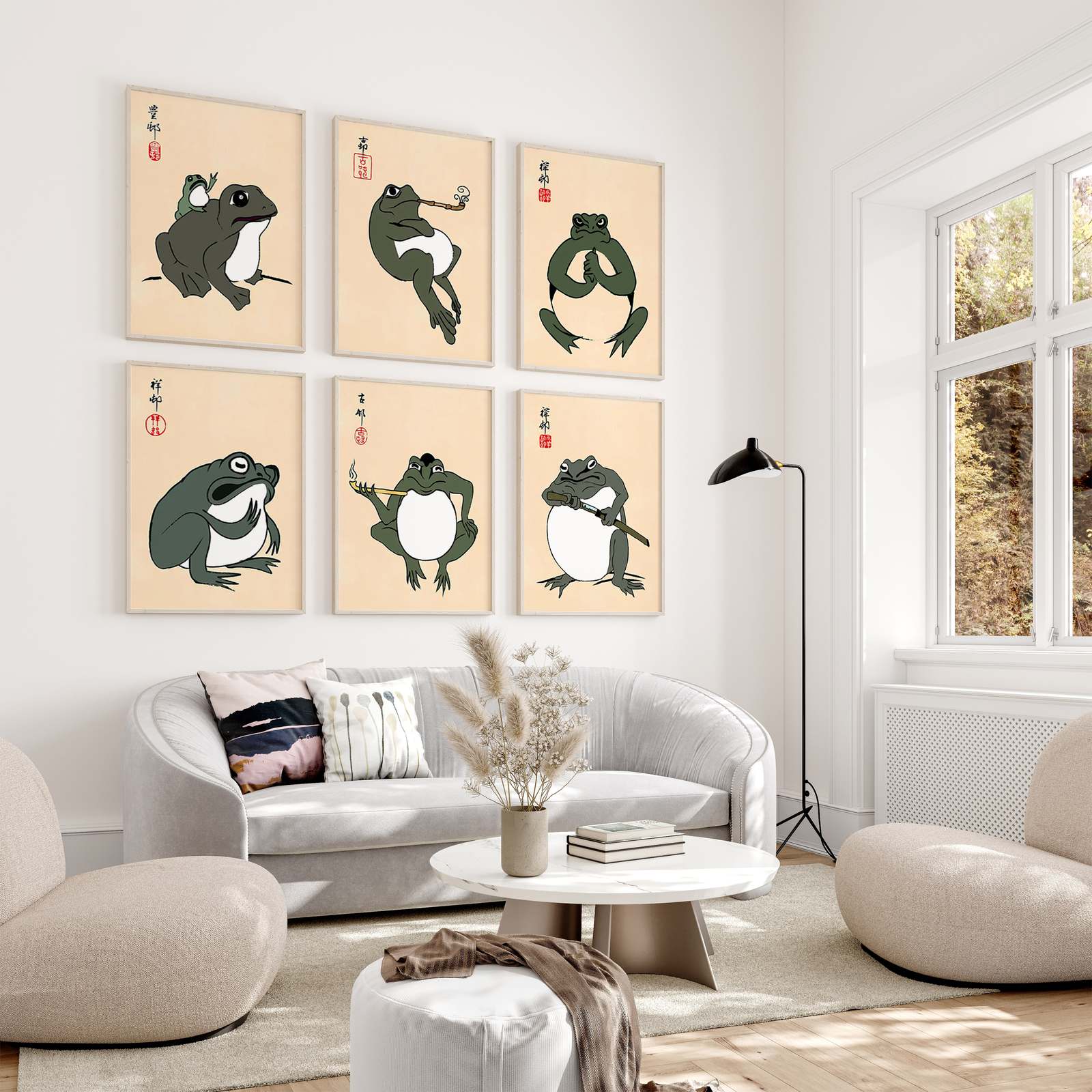 Poster - Frog Art Series / Set of 6