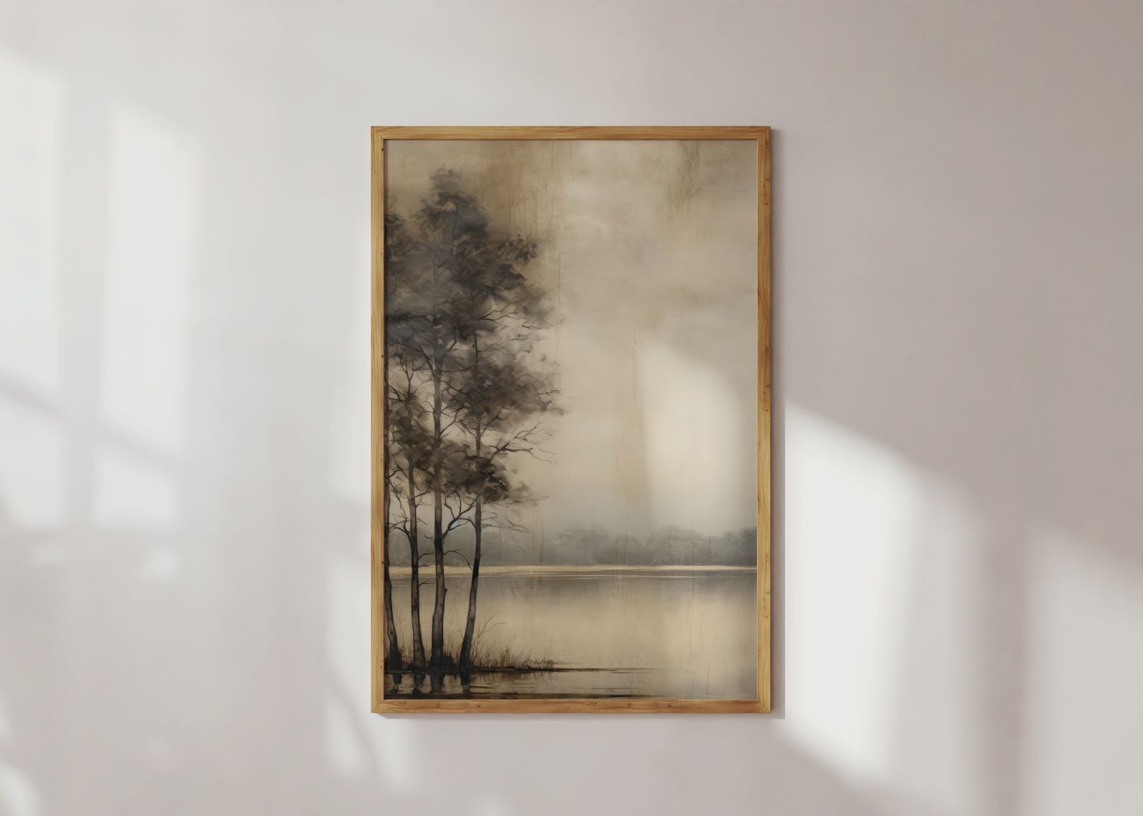 Poster - Misty Trees Lake