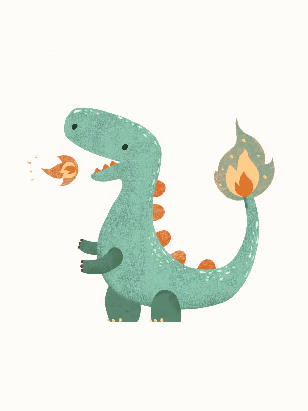 Poster - Cute Dinosaur Illustration
