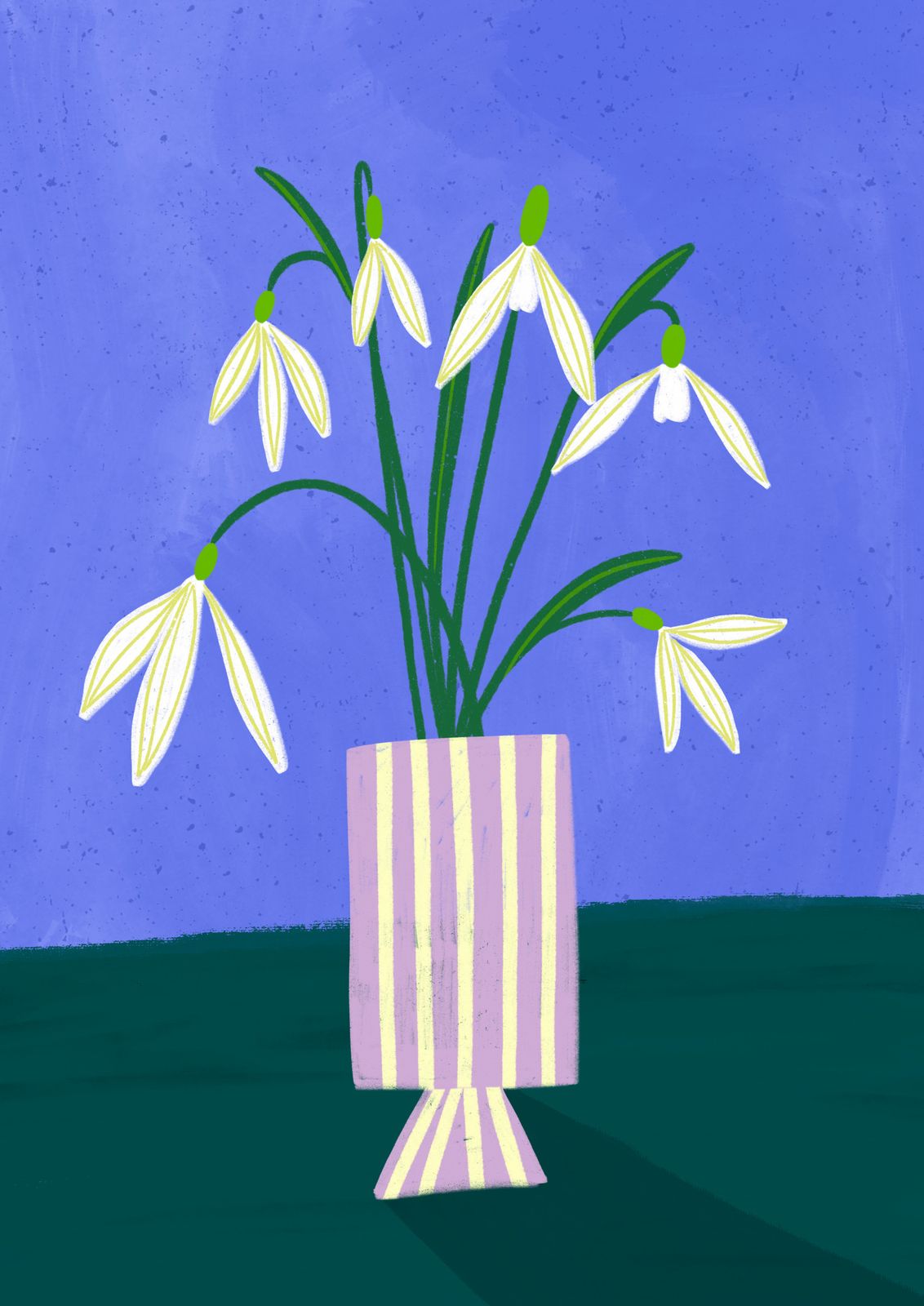 Poster - Flower Vase Illustration