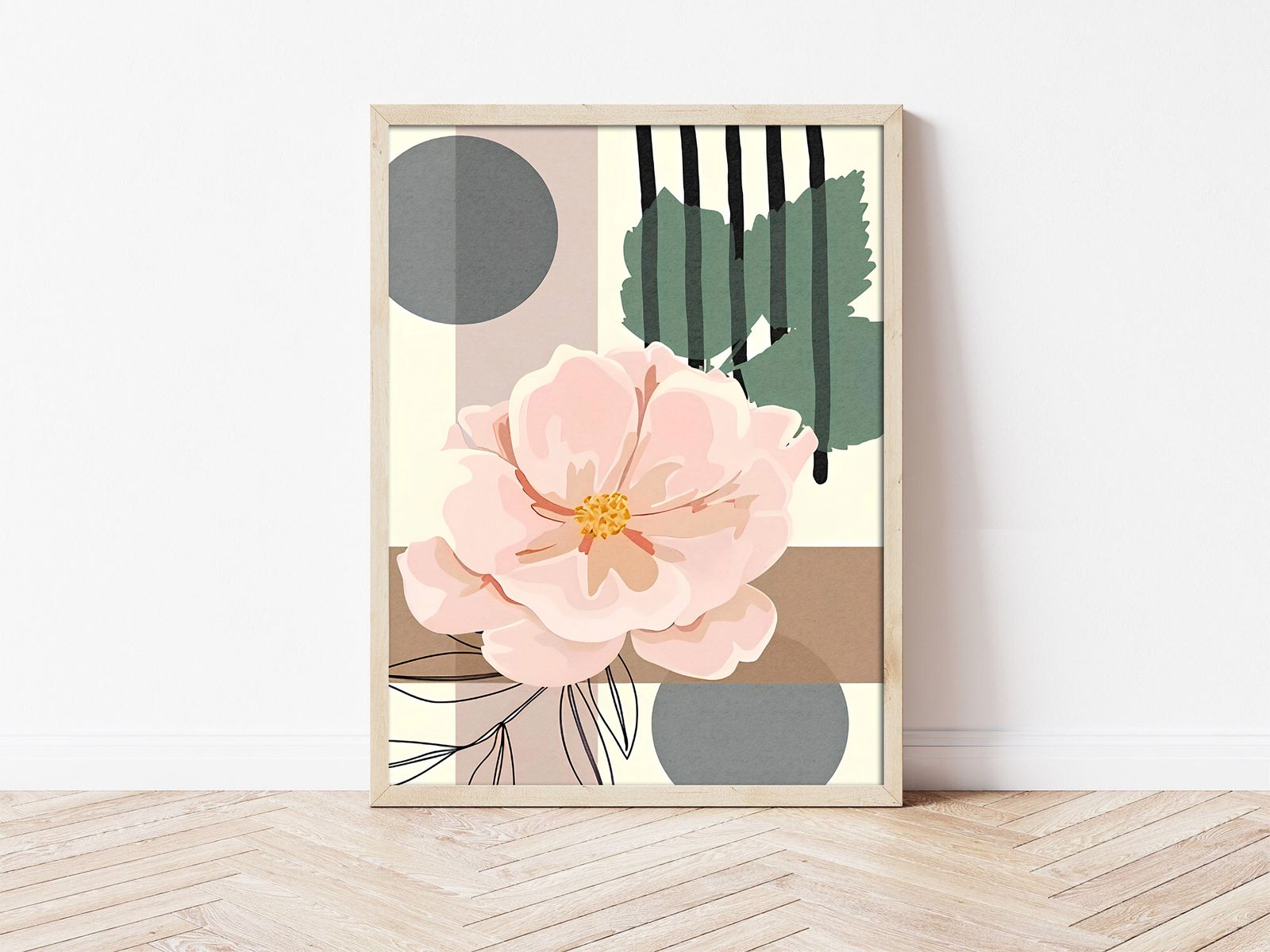 Abstract Floral Poster