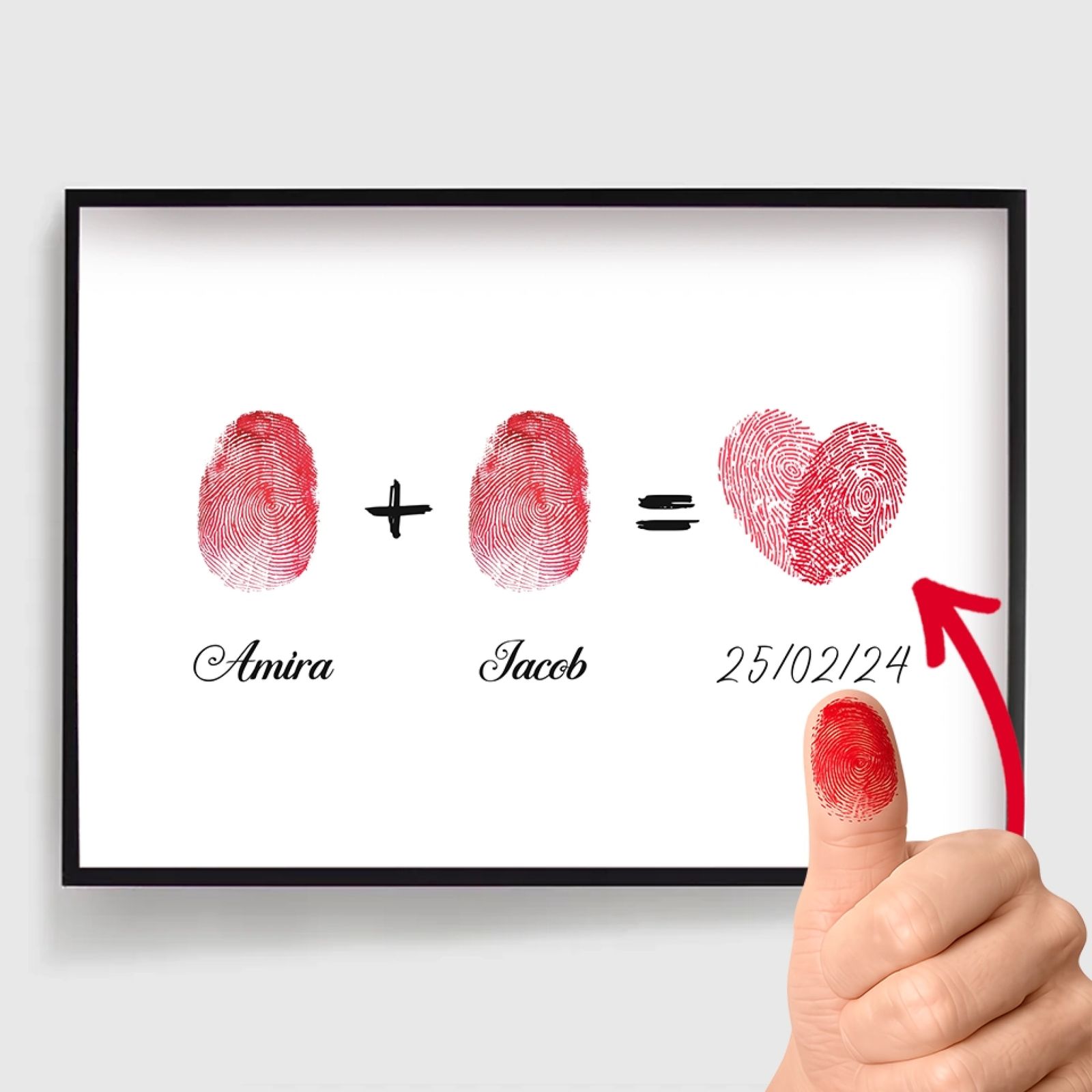 Personalised Poster - Couple Fingerprint Poster