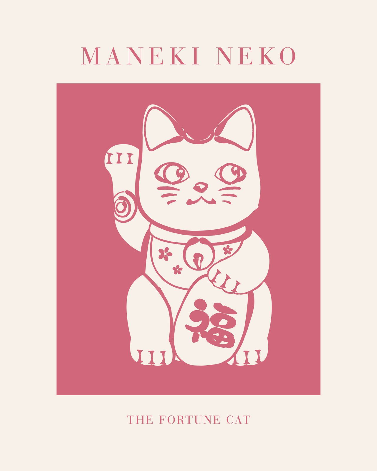 Poster - Maneki Neko The Fortune Cat