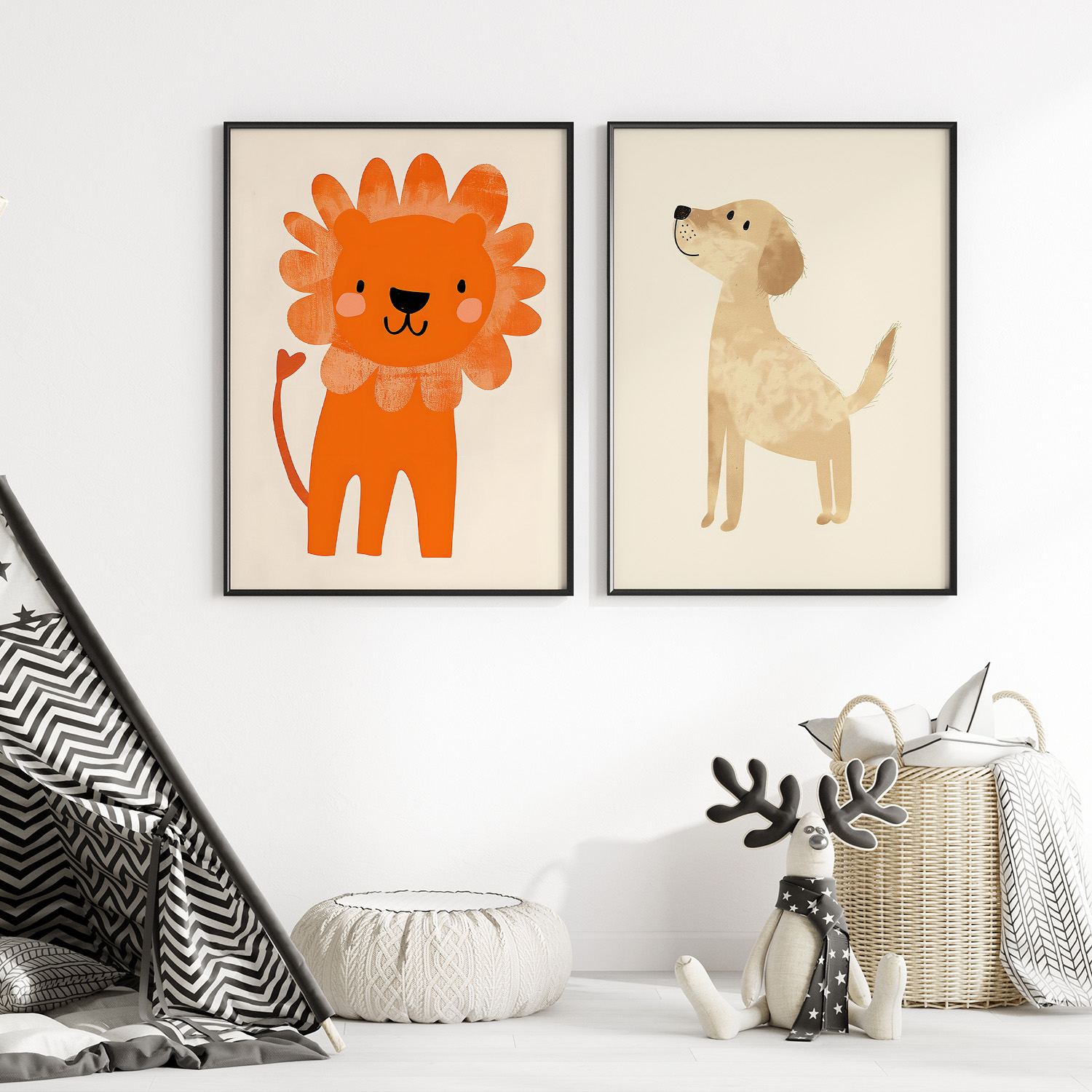 Poster - Playful Pets / Set of 2
