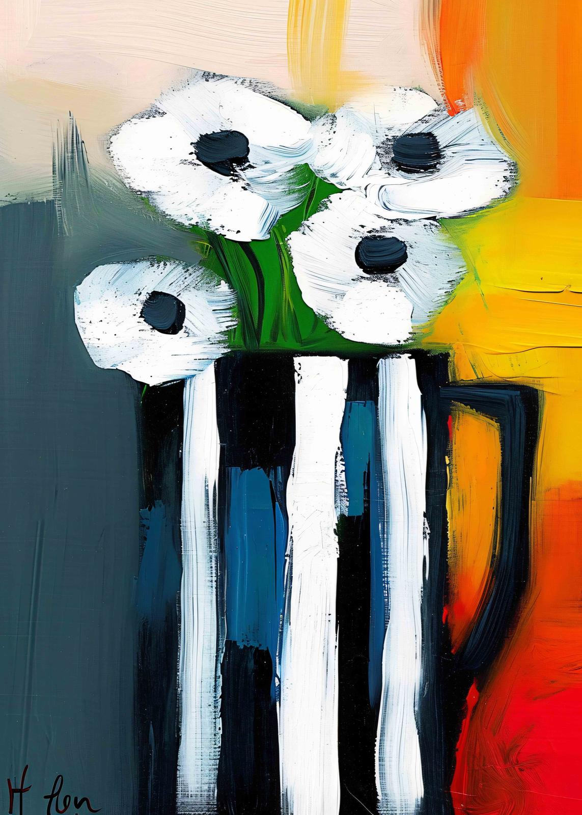 Poster - Floral Vase