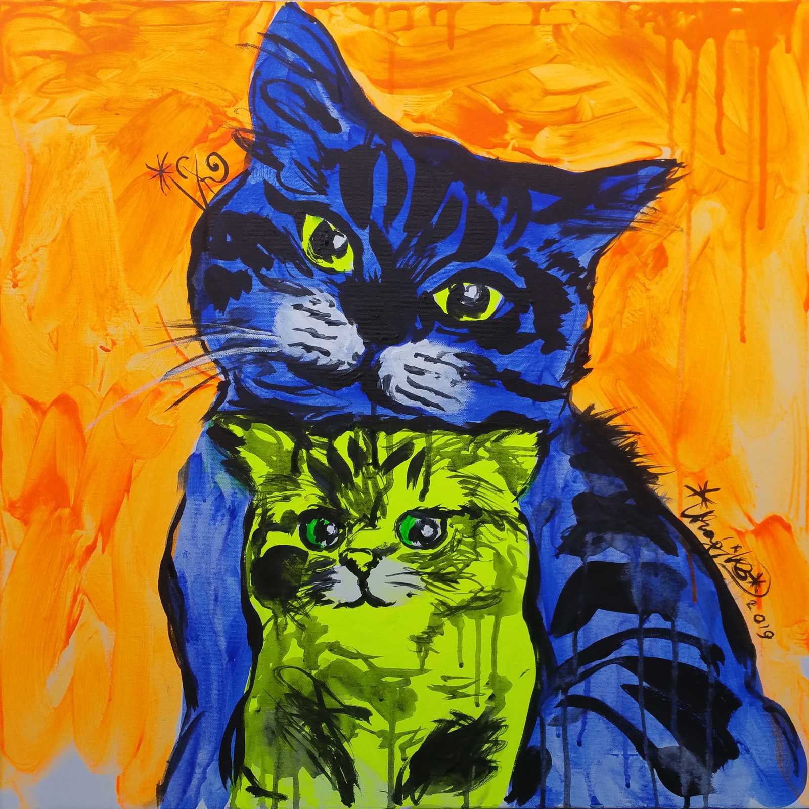 Poster - Vibrant Cats