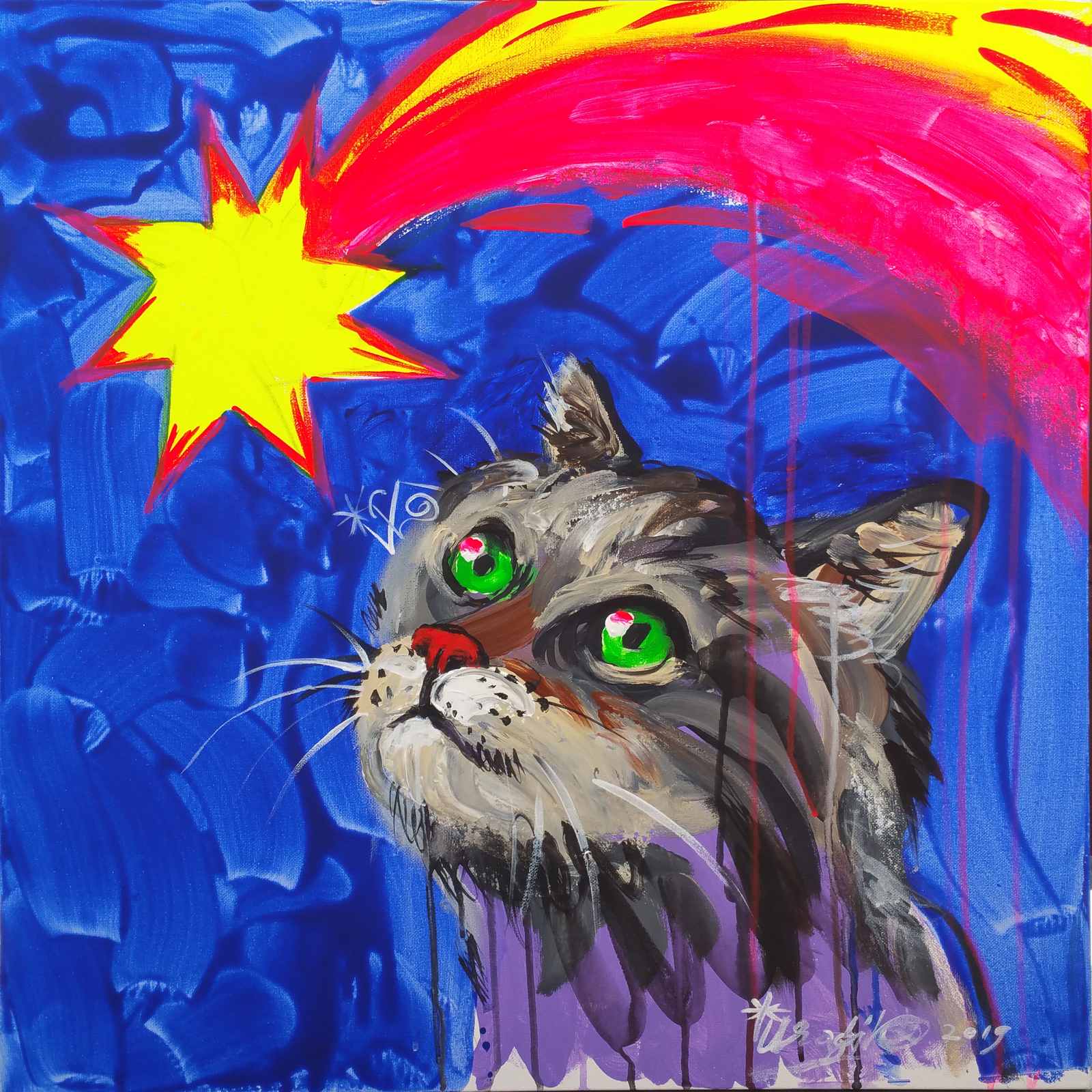 Poster - Starry-Eyed Cat