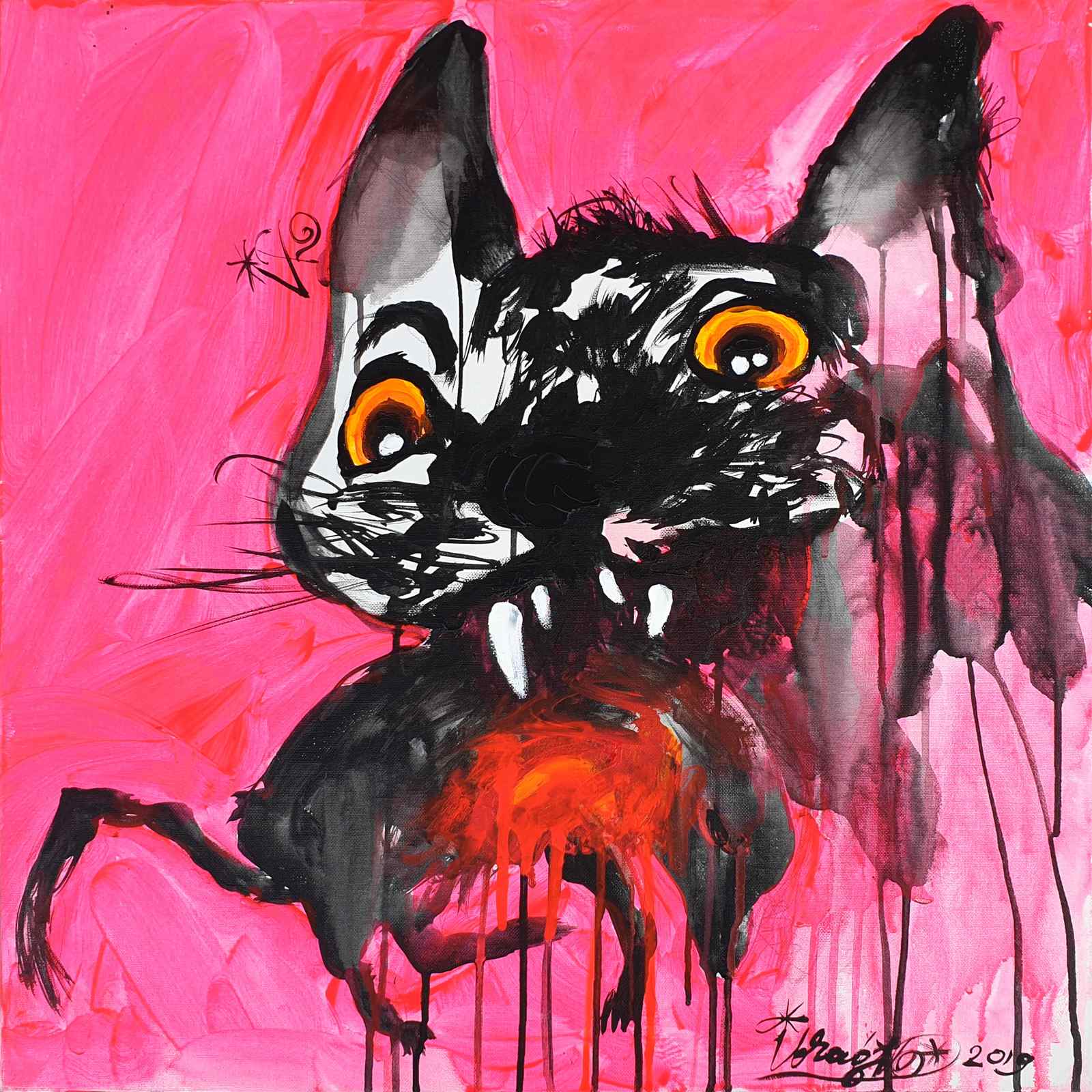 Poster - Abstract Cat Art