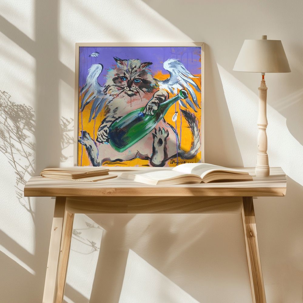 Poster - Cat Angel Art