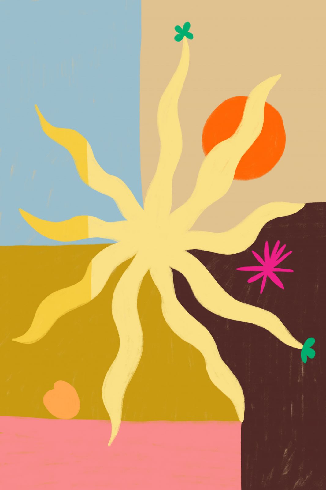 Poster - Abstract Sun Design