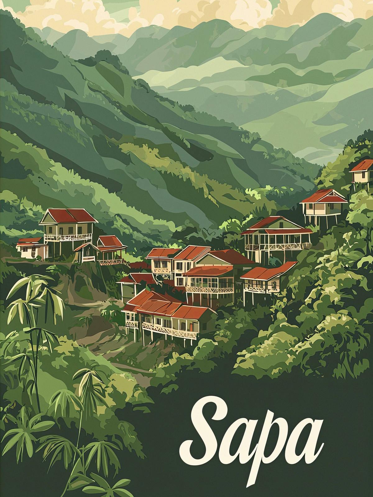 Poster - Sapa Landscape
