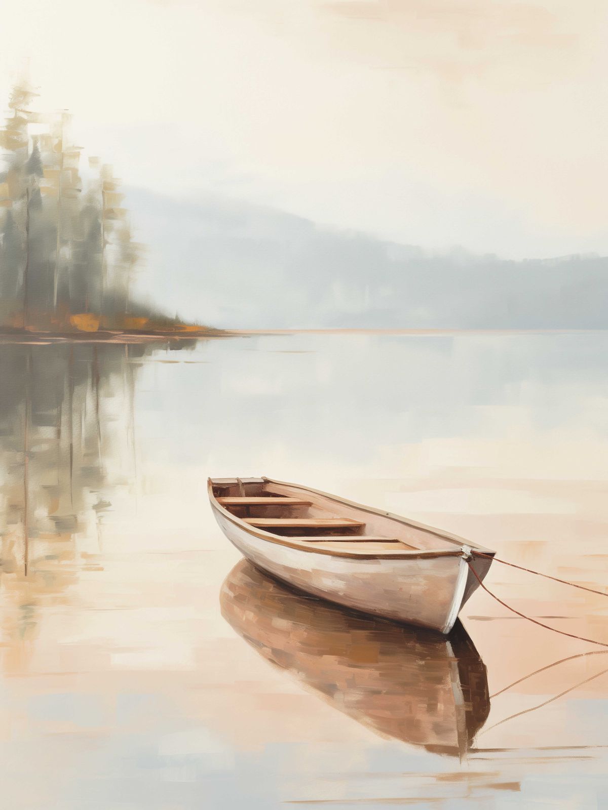 Poster - Boat in Calm Waters