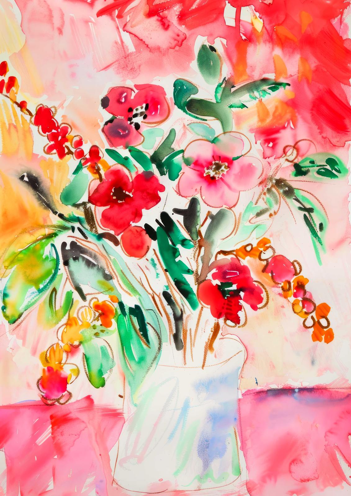 Poster - Vibrant Floral Artwork