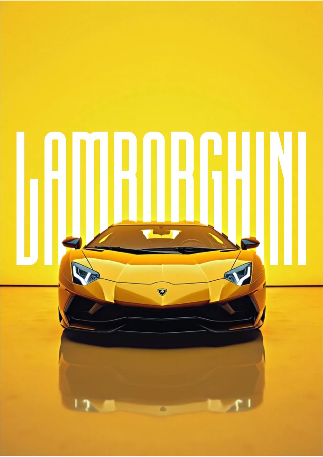 Poster - Lamborghini Yellow