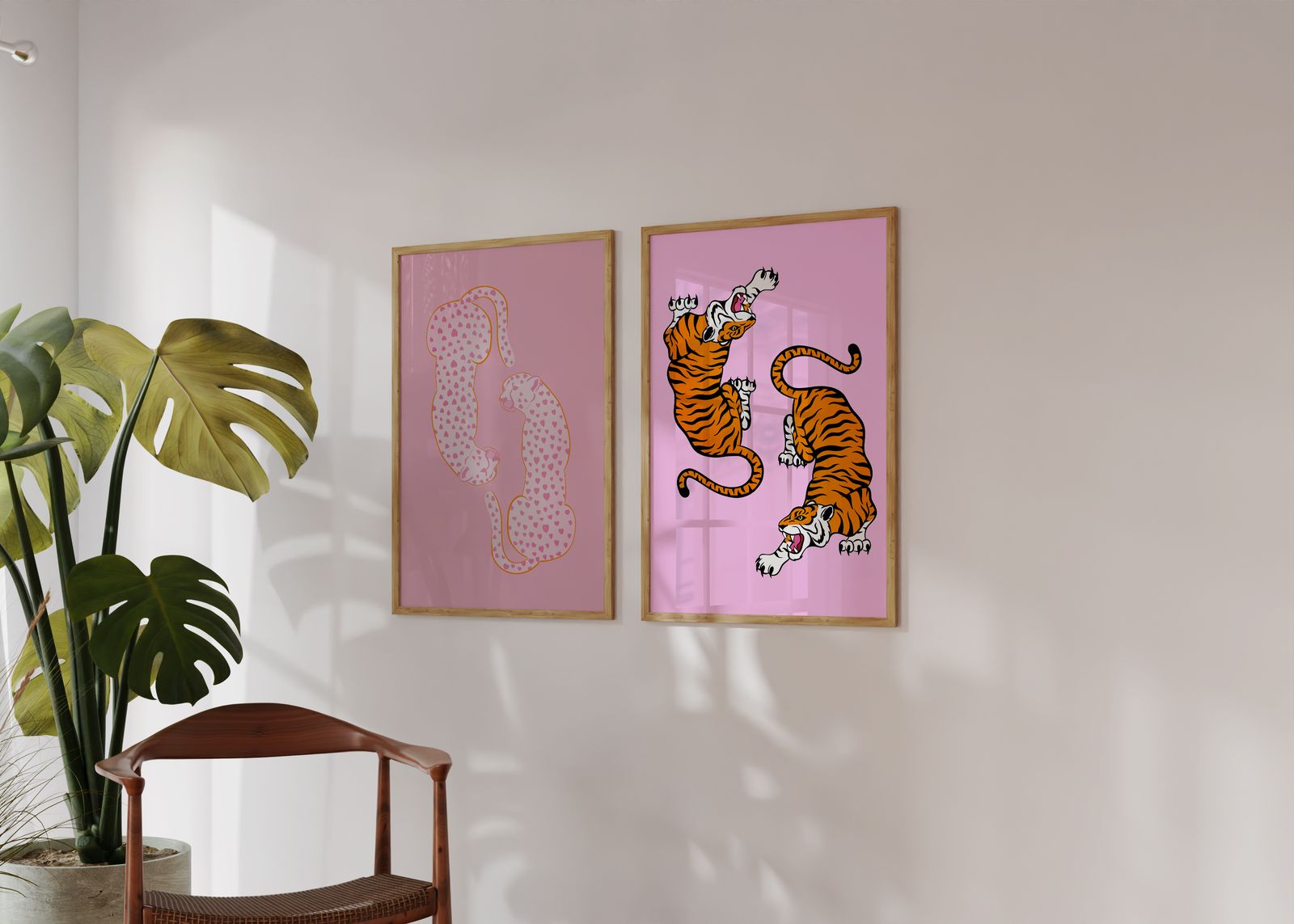 Poster - Tigers and Leopards Set of 2