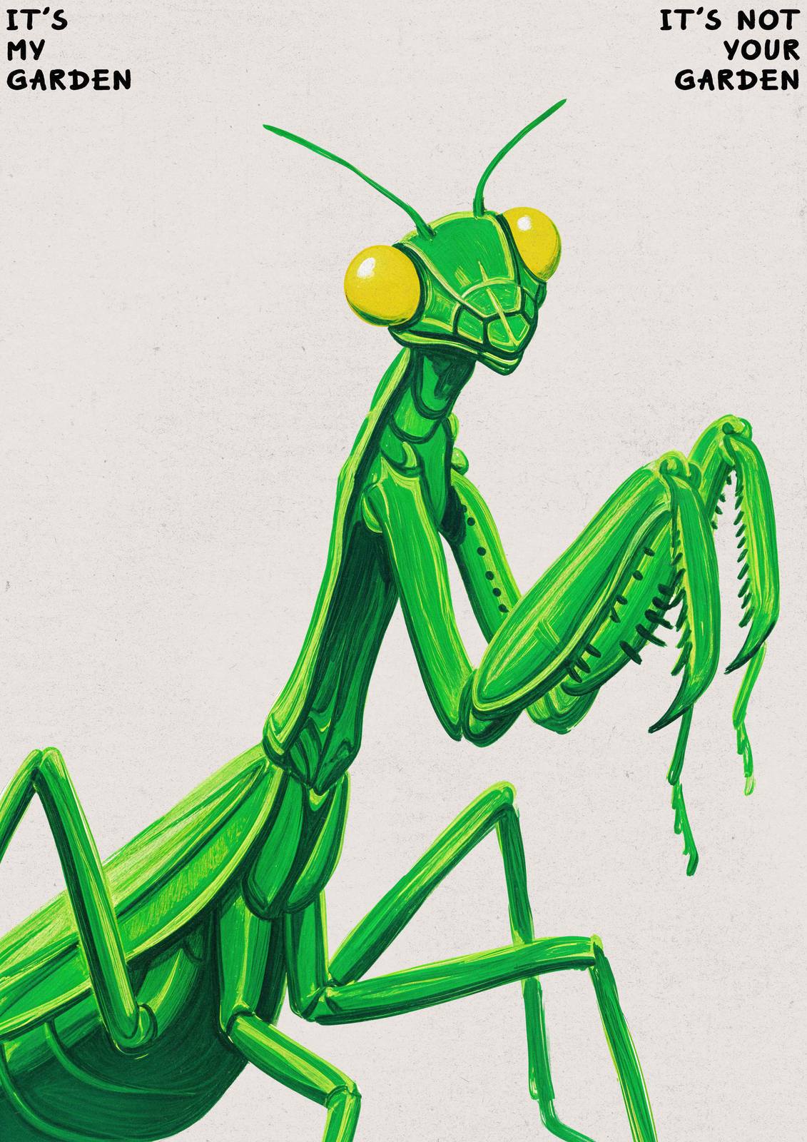 Poster - Praying Mantis Art