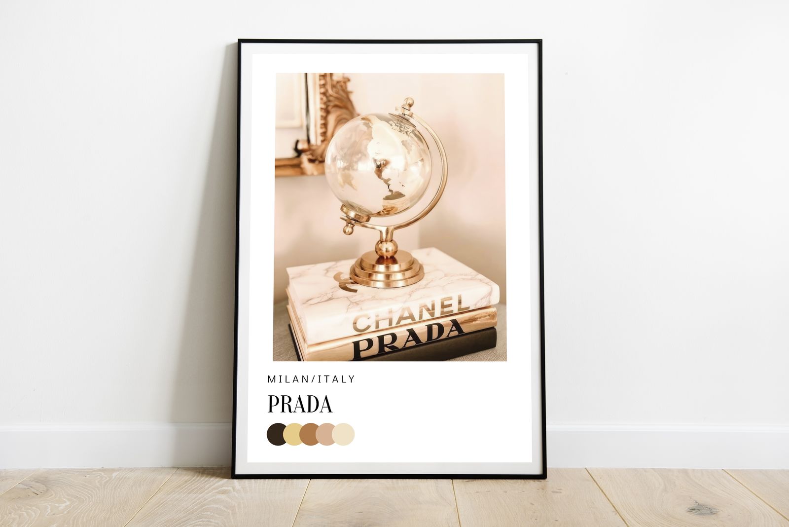 Poster - Globe and Books
