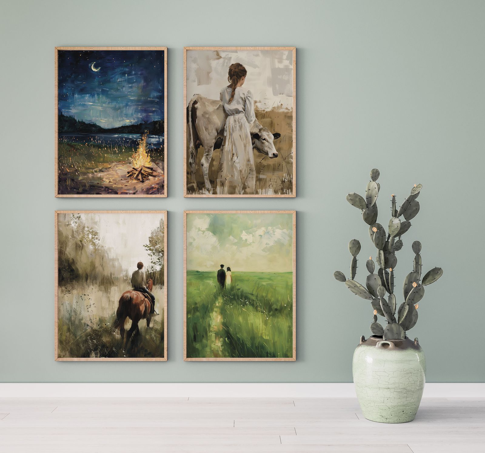 Poster - Countryside Serenity / Set of 4