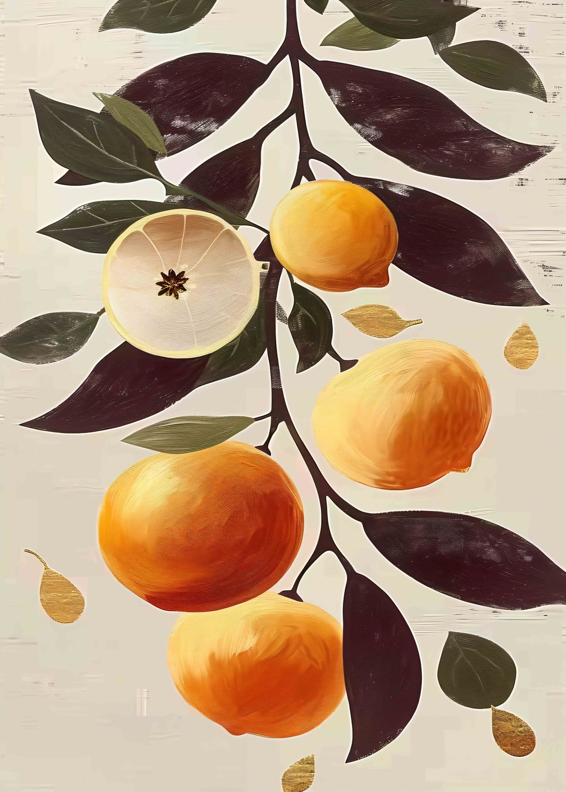Poster - Citrus Botanical Art
