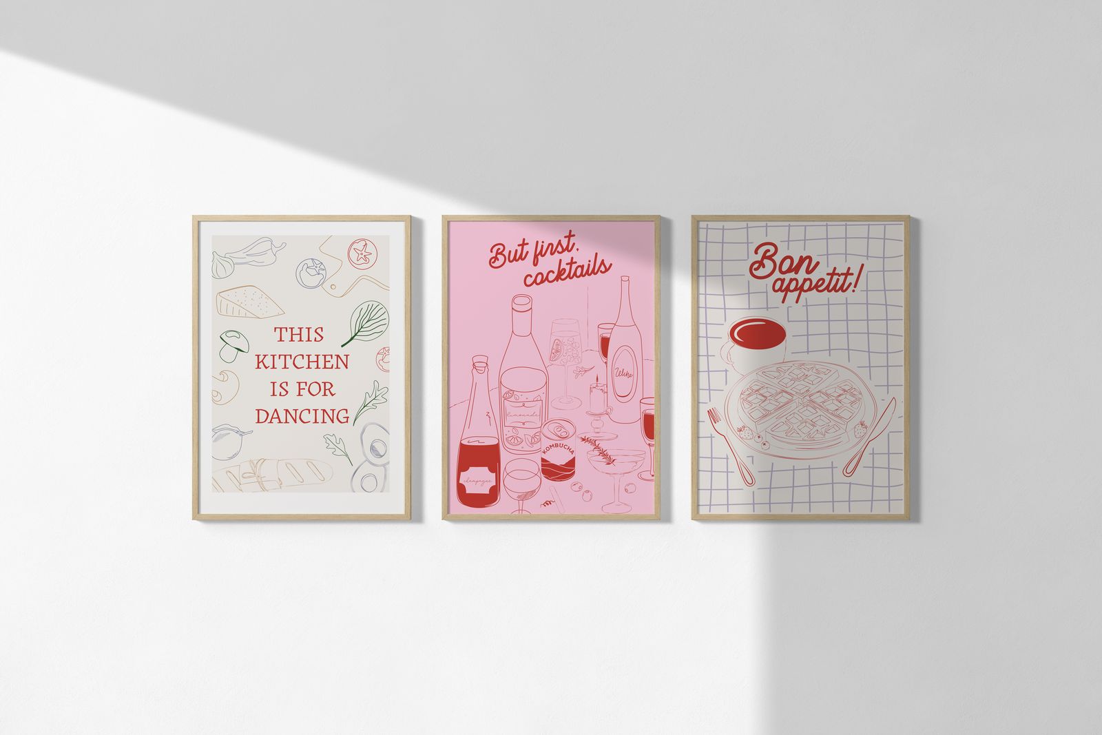 Poster - Kitchen Vibes / Set of 3