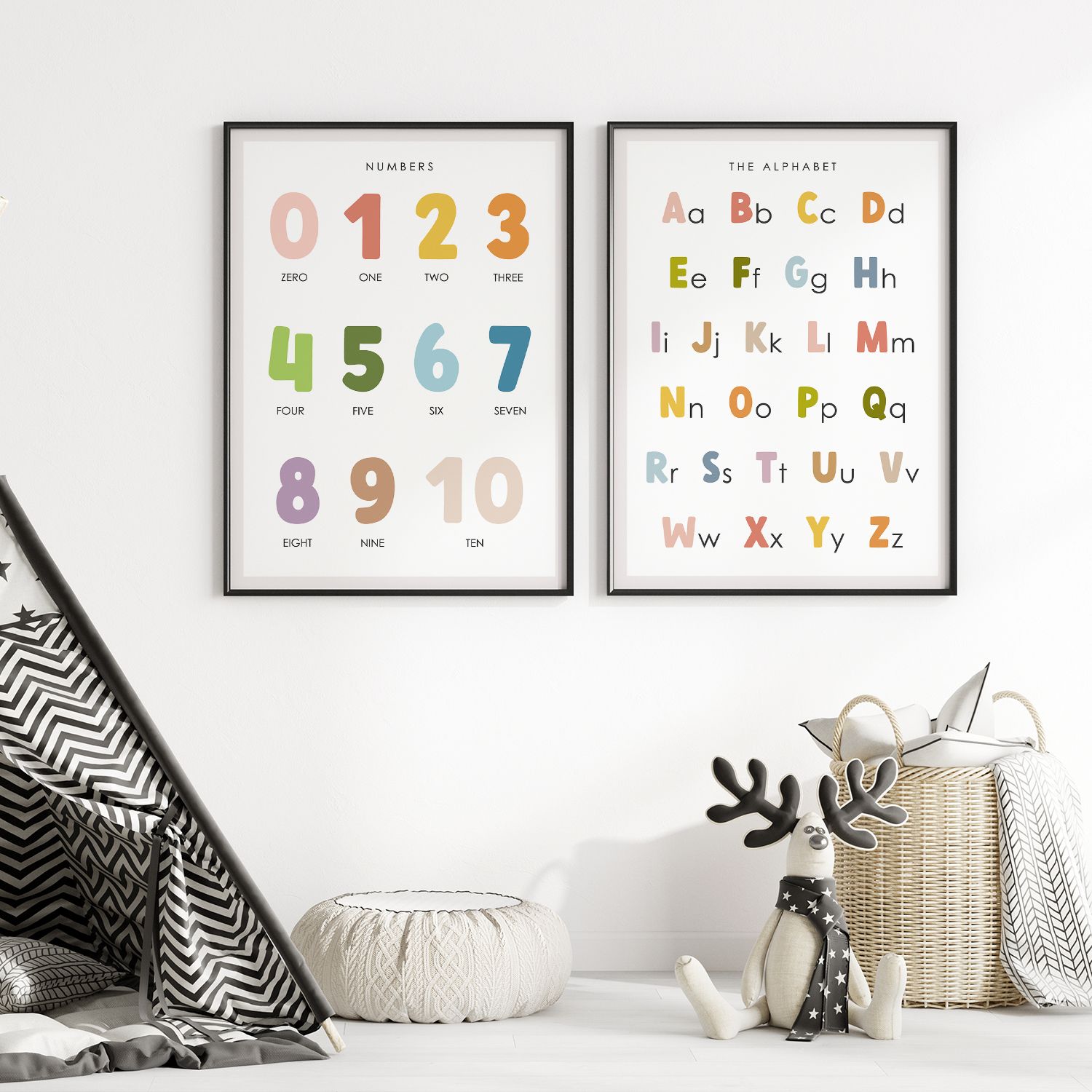 Poster - Numbers and Alphabet / Set of 2