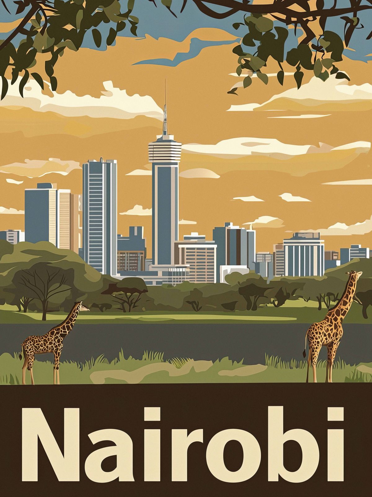 Poster - Nairobi Cityscape