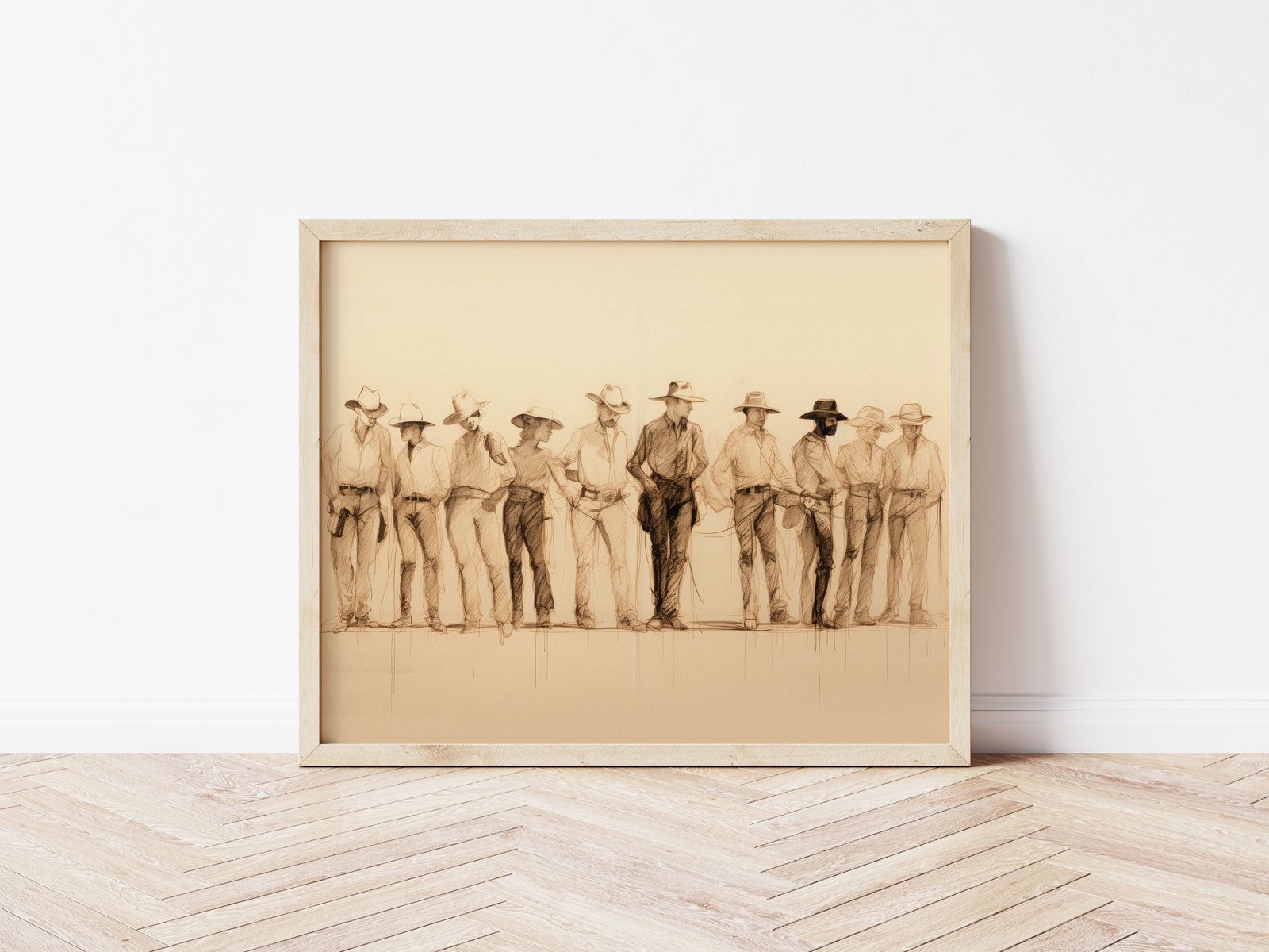 Poster - Cowboys Sketch