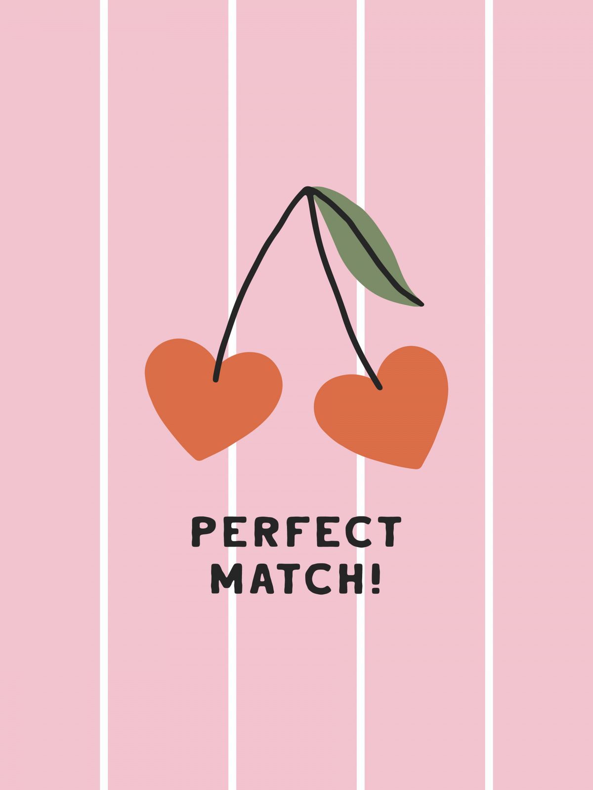 Poster - Perfect Match Cherry Design