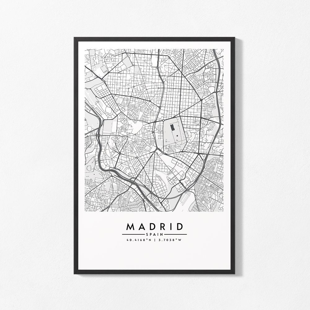 Poster - Madrid Map