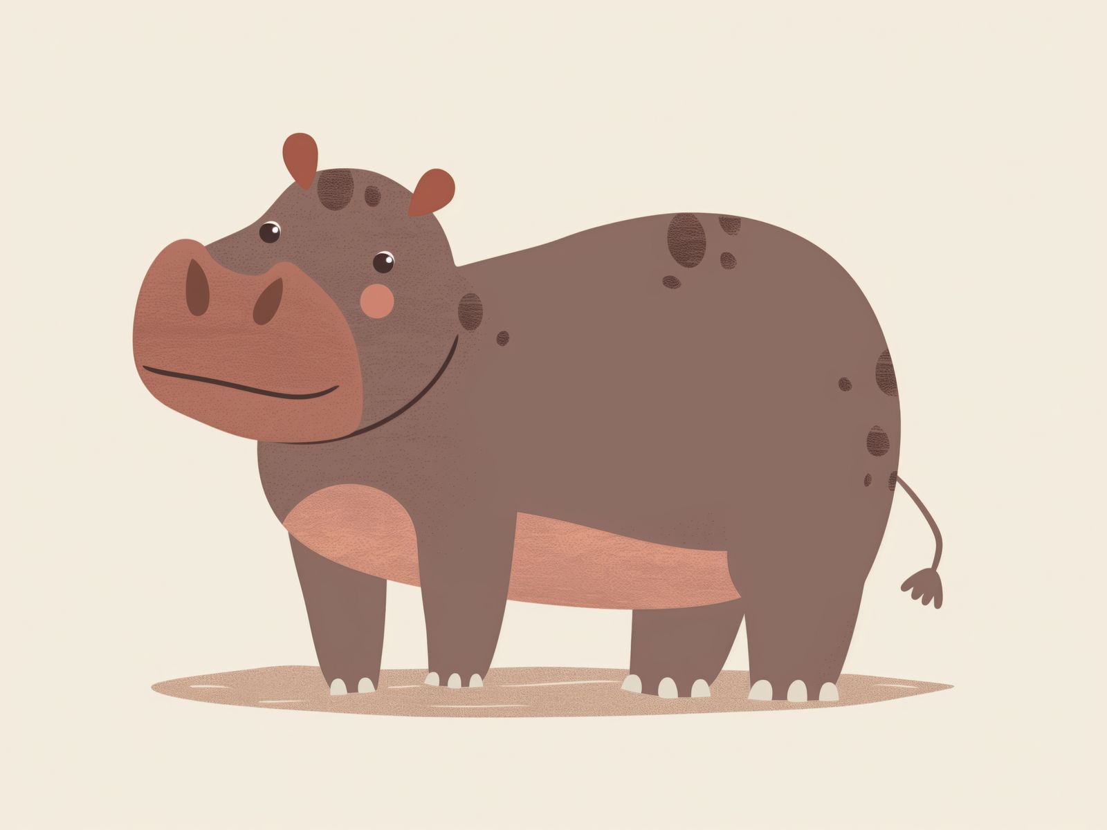 Poster - Cute Hippo