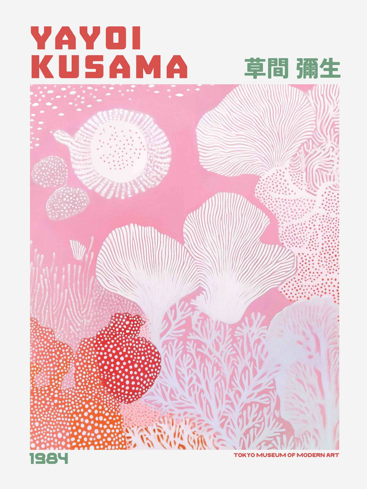 Poster - Yayoi Kusama Coral Patterns