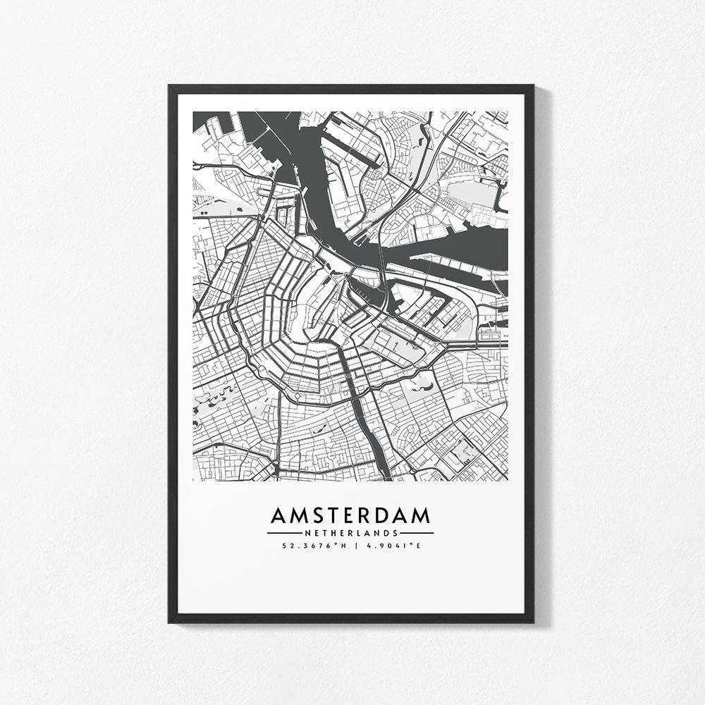 Poster - Amsterdam Map