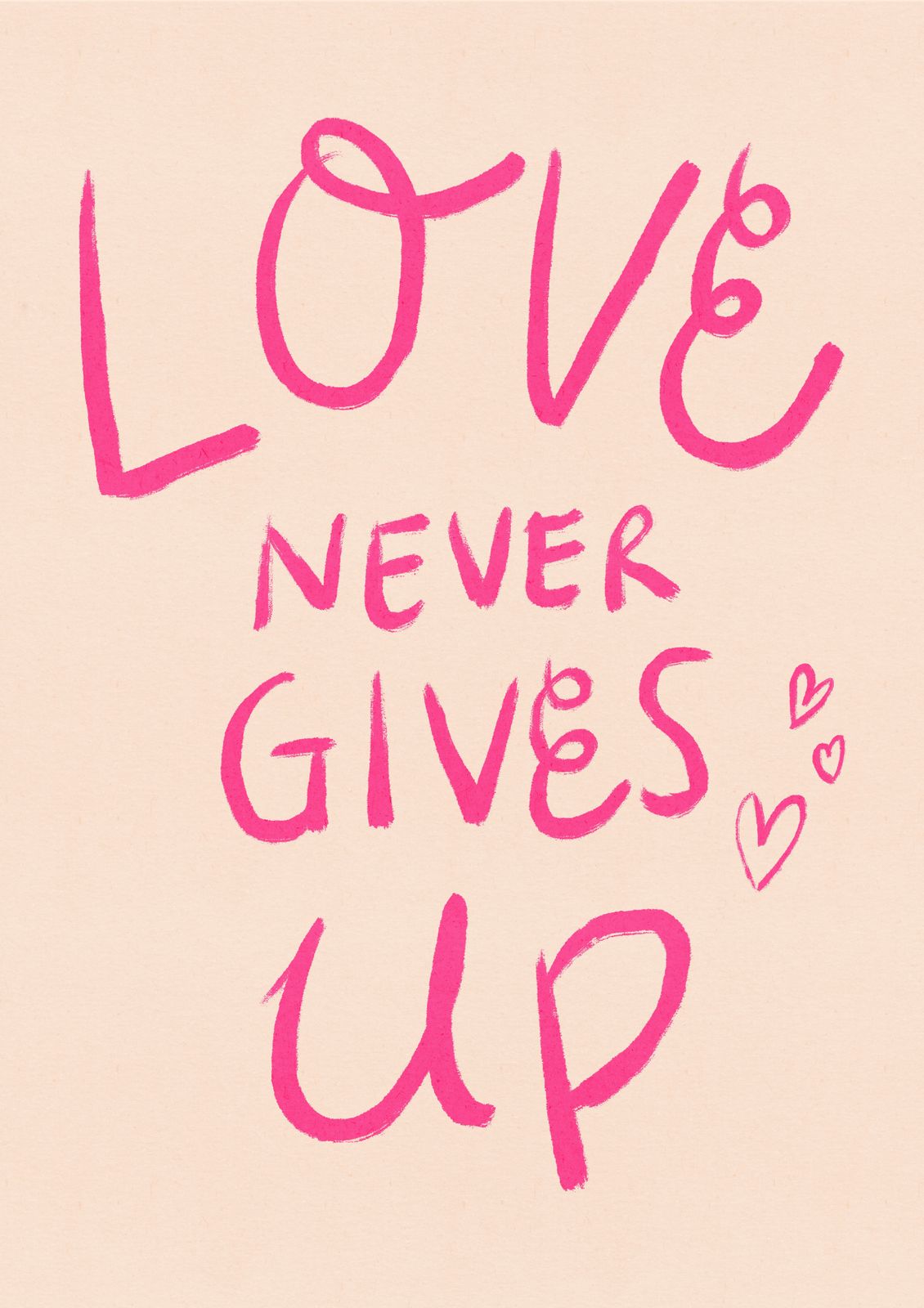 Poster - Love Never Gives Up