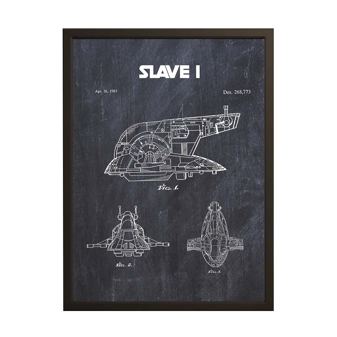 Patent Drawing Poster - Starship Blueprint