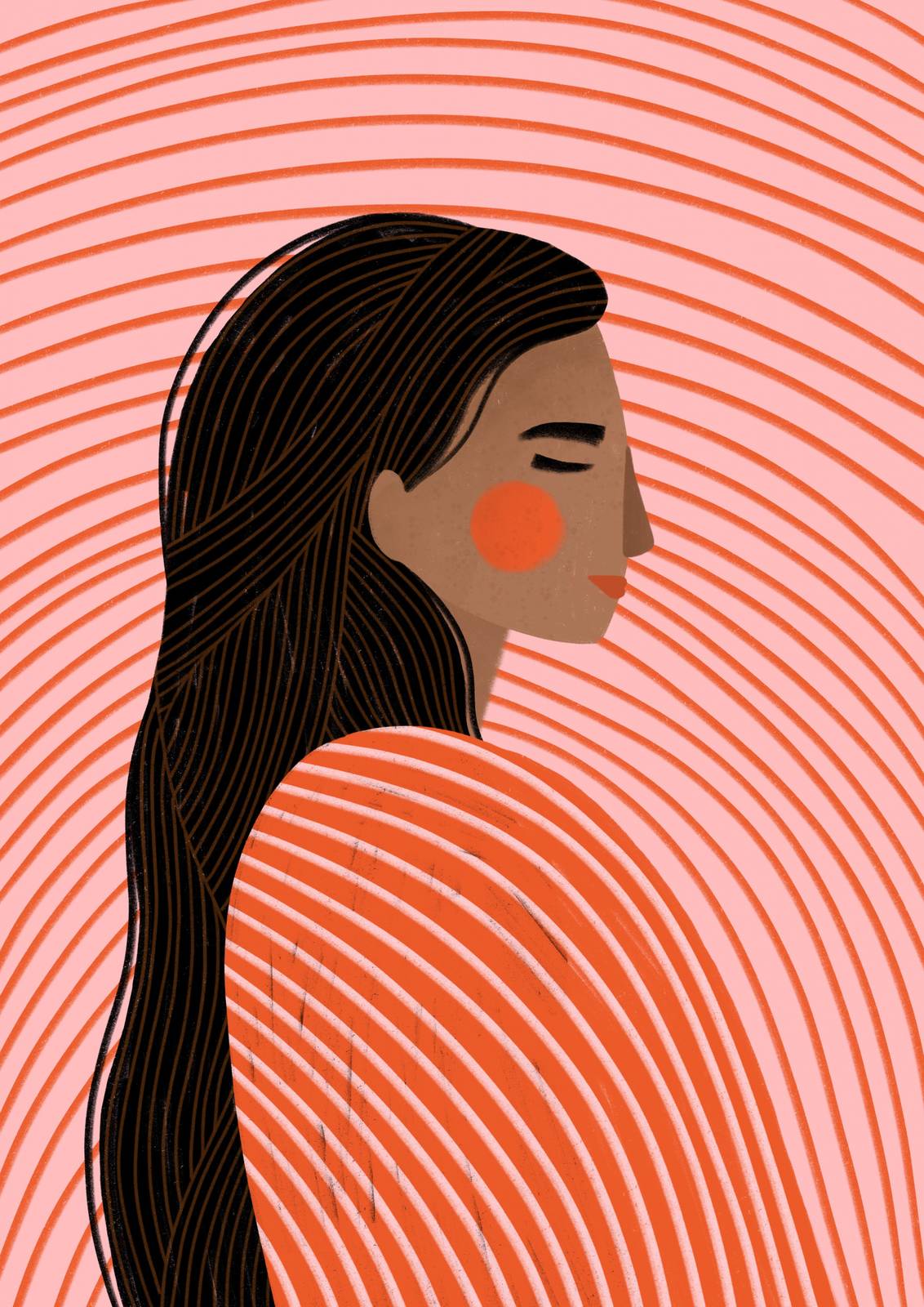 Poster - Woman in Orange