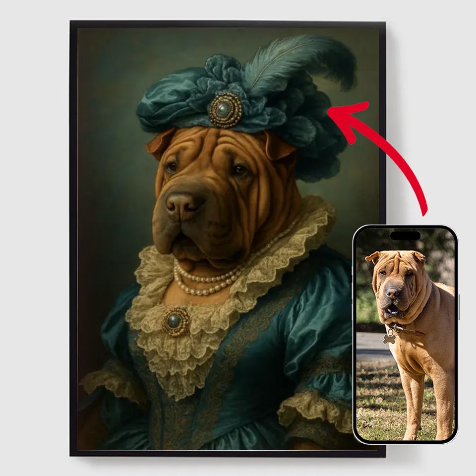 Personalised Posters - Victorian Aristocrat Portrait - AI Poster