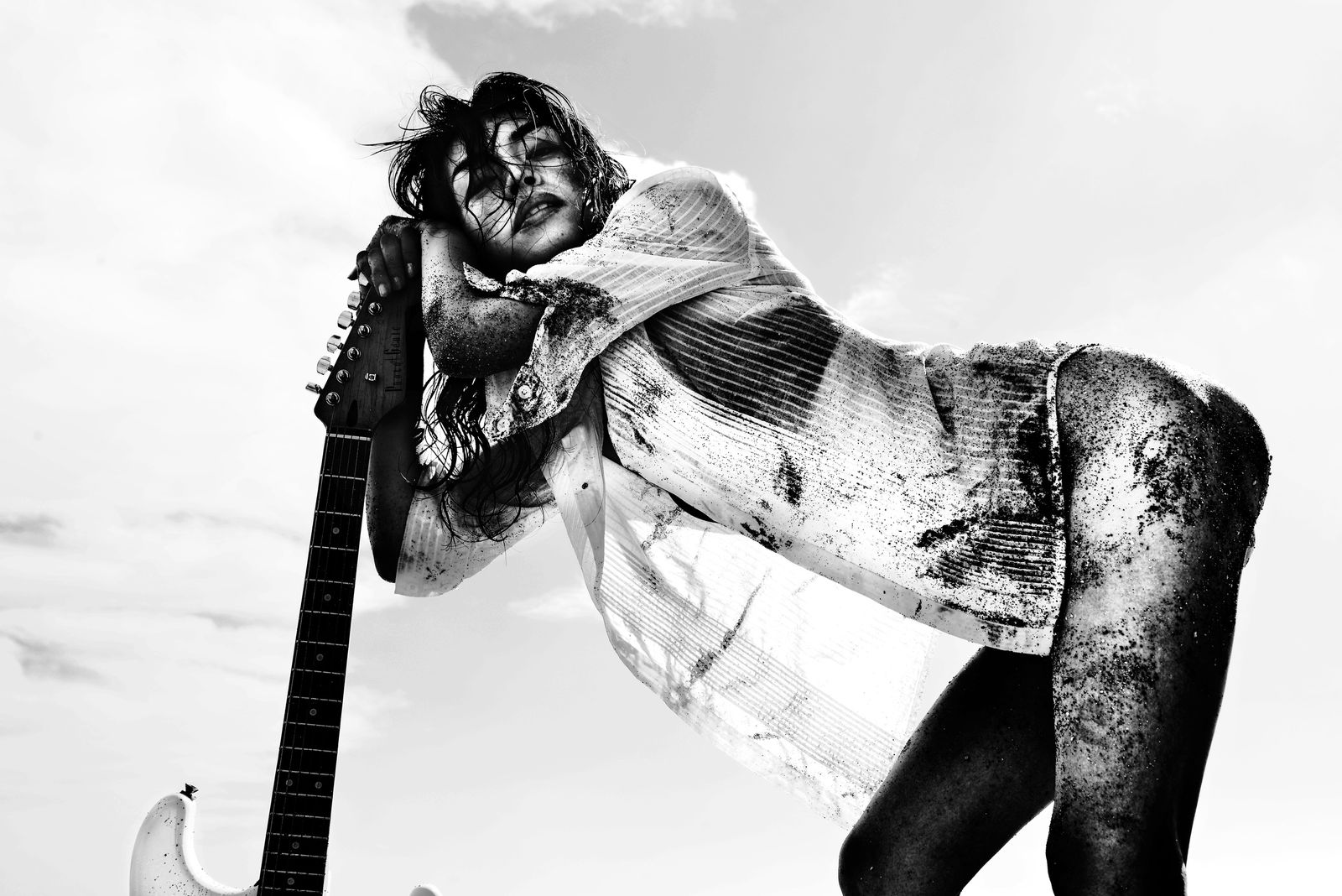 Poster - Guitar and Sand