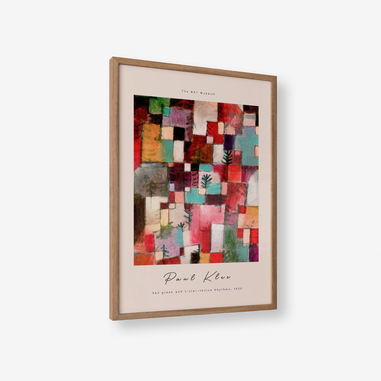 Poster - Red Green and Violet-Yellow Rhythms