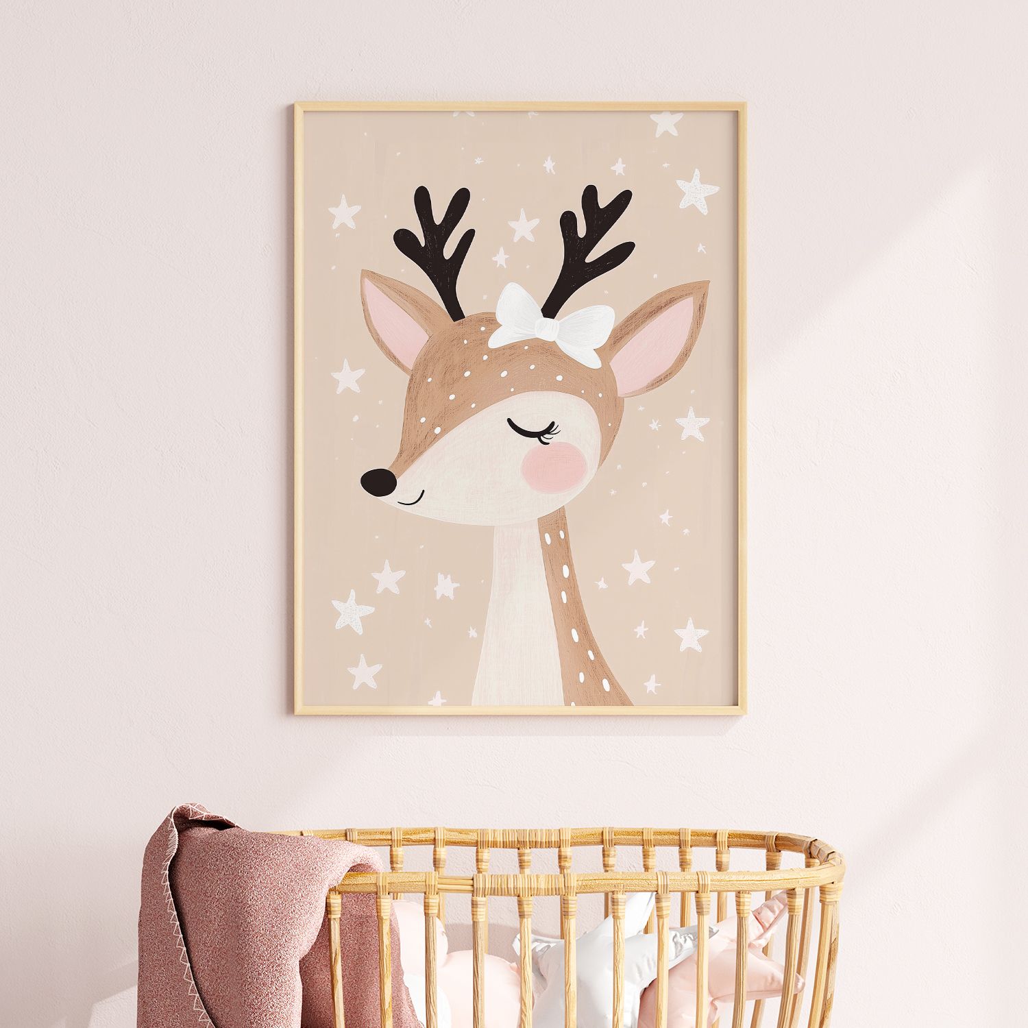 Poster - Deer With Stars