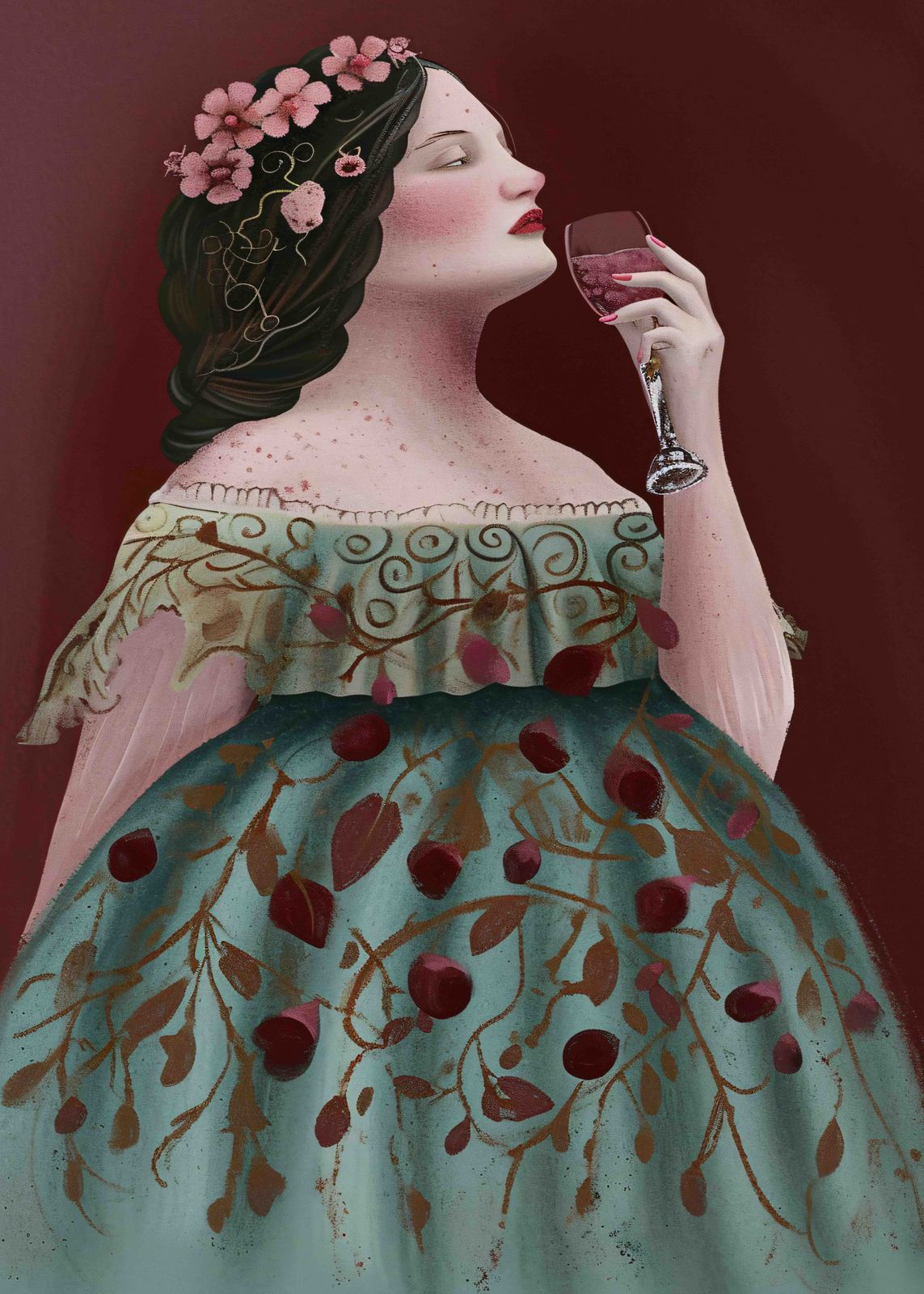 Poster - Elegant Woman Illustration