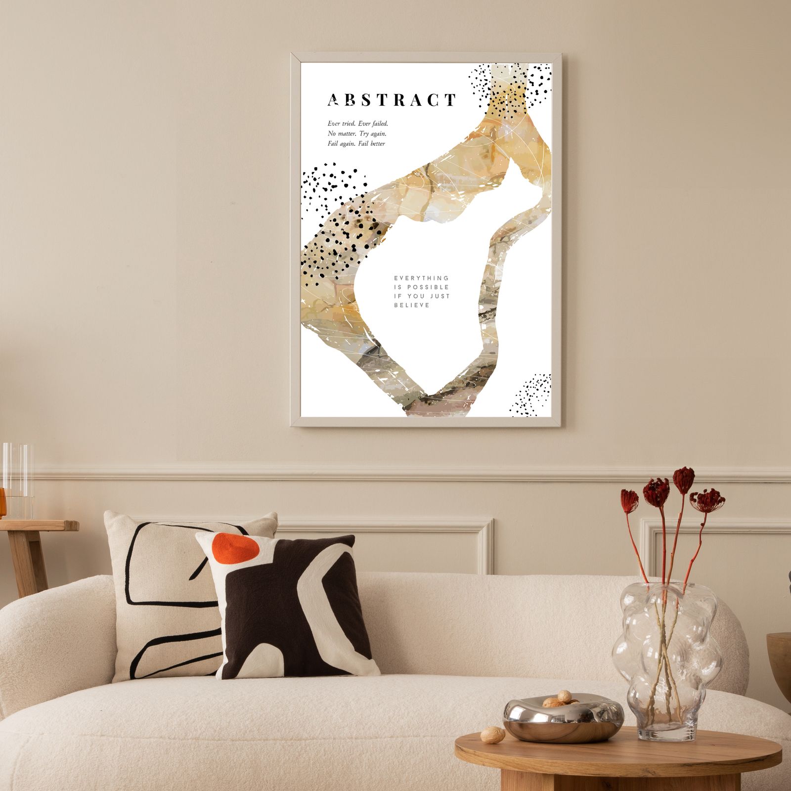 Abstract Inspirational Wall Poster
